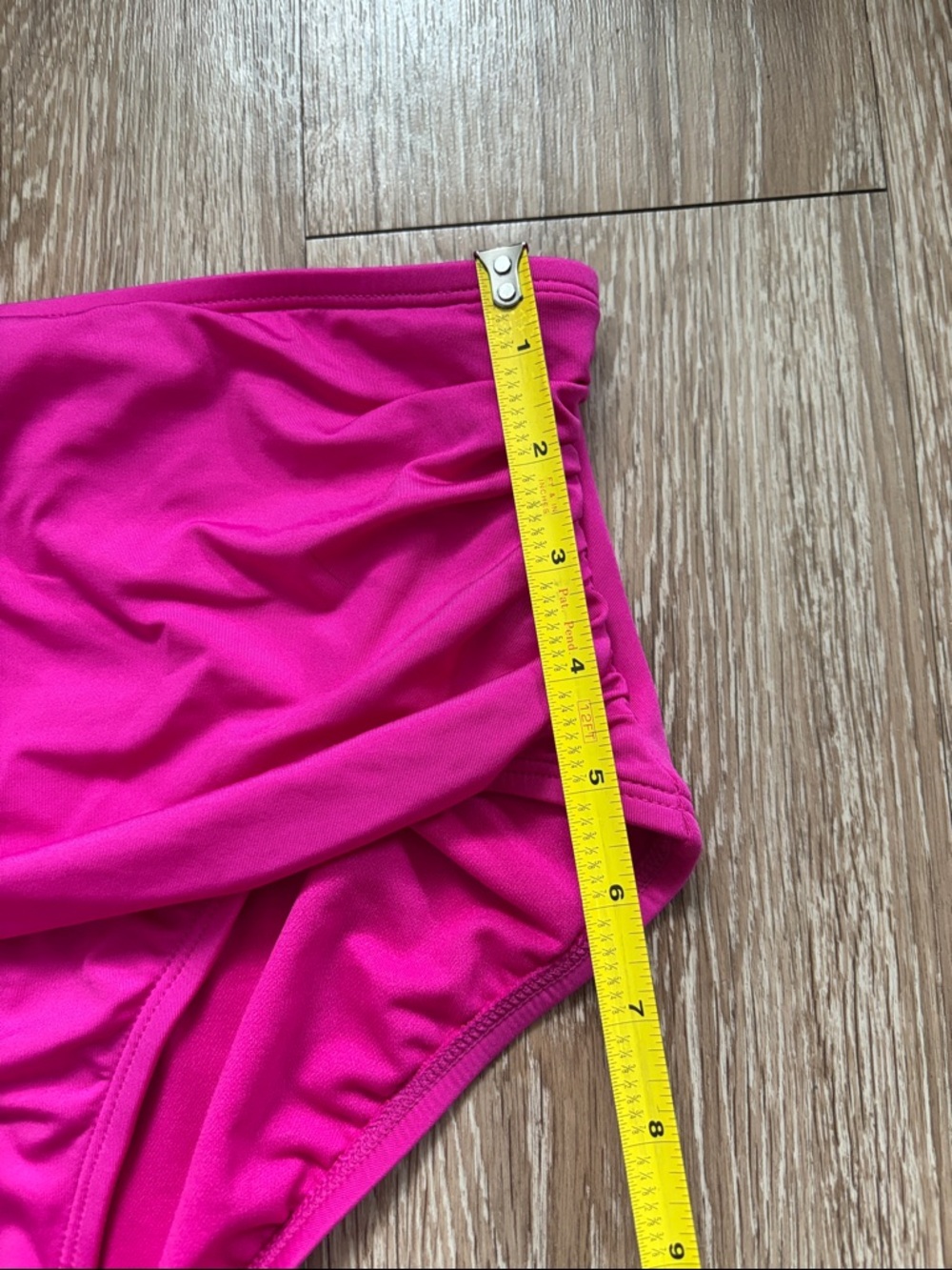 NWOT Kona Sol pink ruched bikini swim bottoms, size medium - Picture 6 of 7